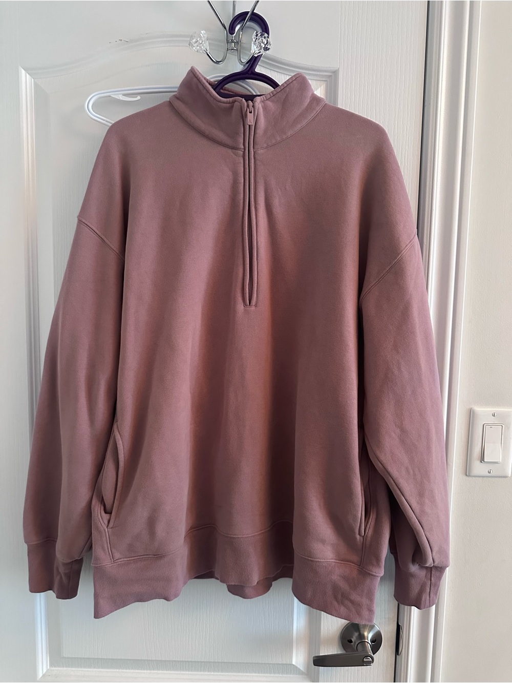Aritzia Boyfriend Fit Half-Zip  - Claremont